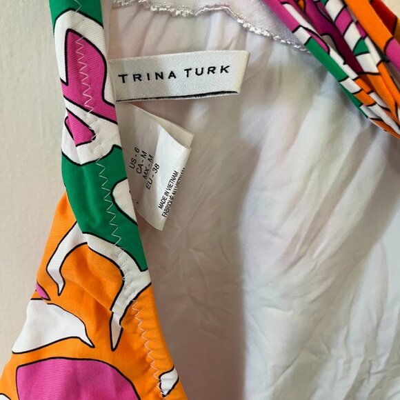 Trina Turk One Piece Bathing Suit - Size 6(Medium) - Picture 5 of 8